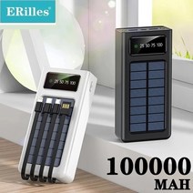 인산철파워뱅크 캠핑용 파워뱅크 50000mah 태양열 발전 은행 qc 3.0 빠른 충전