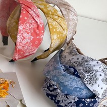 키메라제이 썸머 페이즐리 꼬임 반다나 헤어밴드 6color