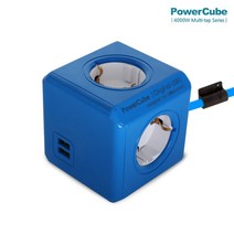 파워큐브 1450 멀티탭 2.0 익스텐디드 USB 블루컬러, 1.5m, 1개