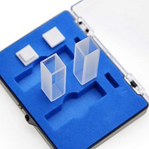 UV Quartz Cuvette for Spectrophotometer 190-2500nm Wavelength Range Square Shape Set of 2 with cas, 1, Set of 2 with case, Square Sh