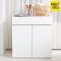 ST9839 필웰 무노 주방서랍수납장800, 화이트