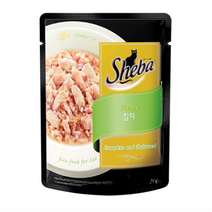쉬바 고양이 주식 파우치 참치, 생선, 6개, 70g
