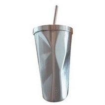 4YOU KEEP 스테인레스 크러쉬 텀블러, 실버, 473ml