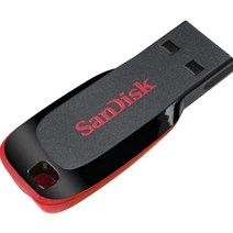 샌디스크 플래쉬 단자노출형 USB2.0 레드블랙 CZ50, 64GB