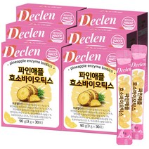 디클렌 브로멜라인 파인애플 효소 프로바이오틱스, 30포, 90g, 6개