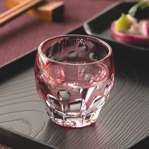 [내일 락 토일 · 공휴일 대응] 황실 어용품 일본제 카가미 크리스탈 (KAGAMI) 전통 공예사 나베야 쇼작 에도 키리코 벚꽃 냉주 잔 구이 삼키기 80ml 인출물 기념품 세축 환갑