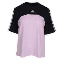 아디다스 아디다스 여성 컬러블럭 루즈핏 반팔 티셔츠 GS6329