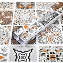 린넨벽지셀프 접착 방수 주방 벽지 욕실 테이블 데칼 호일 오일 방지 클래식 벽 종이 스티커 수조 홈, 밝은 회색