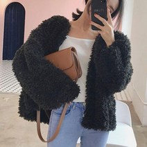 뽀글이 가디건 가오리핏 겨울 코디 아우터 카디건 봄 가을