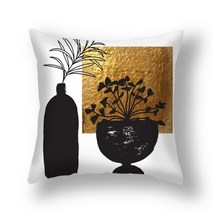 쇼파쿠션 북유럽소파쿠션은행 나무 잎 프린트 소파 베개 커버 현대 북유럽 의자 쿠션 45x45cm 거실 장식, 26 2826_01 45x45cm Polyester