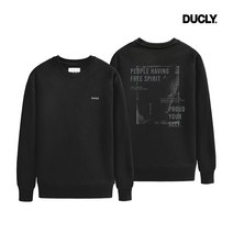 듀클라이 DUP-710 M~4XL 봄/가을 간절기 빅사이즈 남자 자수 맨투맨