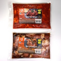 [닭갈비만드는법] (맛난 수제양념)춘천 달수 닭갈비세트 조각양념1kg+조각간장1kg (총2kg) 국내산닭 냉장육, 1kg, 2개