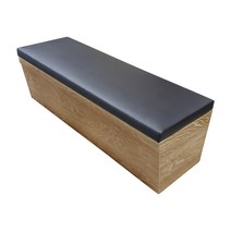 대성쇼파 등받이 없는 대기 의자(목재스툴) - 2인용 3인용, 사이즈1500-진한초코+밝은프레임