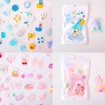 (신상추가) 컬러테마 데코덴 파츠 믹스 꾸미기 세트 탑로더 폰케이스 데코 미니어처 취미 탑꾸 DIY