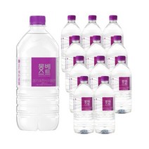몽베스트 1L 12병 pet 미네랄 워터 생수 물 1등급 먹는 샘물 프리미엄 자연수