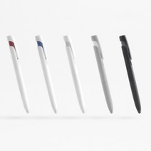 지브라 blen 볼펜 브랜드 제브라 블렌 명품 펜 0.5mm 5종 신기한 학용품 특이한 스승의날 필기감좋은 얇은 각인 색볼펜 볼팬 잘써지는 선물용 공시생 사무용 고급 노크식, 흰색바디(적색잉크) 1자루 0.5mm