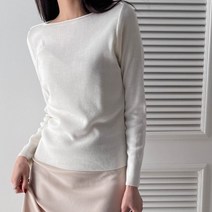 플러리싱 / [플러리싱]여리 보트넥 컬러 슬림 니트