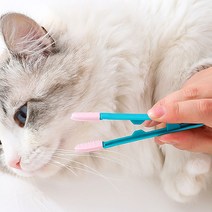 고양이 눈물자국 청소브러쉬 안전한 소프트실리콘 팁 고양이눈세정제