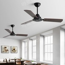 업소용 천장 실링팬 선풍기 S-FAN, 그레이 42인치(106cm) + 리모콘