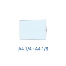 [위드정우] PVC 쇼카드 투명시트 (100개), A4 1/8 100개1박스 (1개 600원)