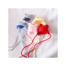 [드그라쎄] 석고방향제 DIY 데코 미니어처 장식 파츠 - 니트 곰돌이 모자 미니어처 5color, 스카이