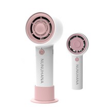 NUNUHANA 저소음 휴대용 미니 선풍기, 핑크