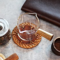 시타 우드핸들 투웨이샷잔 100ml / 글라스샷잔 에스프레소샷잔 계량컵 계량도구, 시타 우드 핸들 투웨이 눈금 계량샷잔 100ml