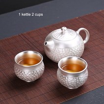 은주전자 은다기 다도은주전자 수제은주전자, Shih Tzu Pot set-01