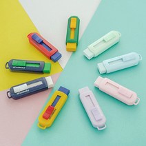 [조한스토어] 스테들러 슬라이딩 지우개 525 PS 샤프형/리필가능/컬러풀, 화이트_흰색