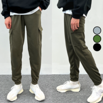 이브컴퍼니 남녀공용 사계절 밴딩 스판 트레이닝 바지 카고 조거팬츠 빅사이즈 26-34 3컬러 (2995-1)