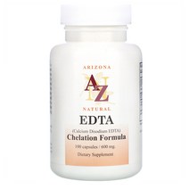 Arizona Natural 칼슘 EDTA 600mg 100캡슐 1개, 2개