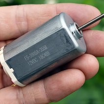 하이보1마력고속 전기 소형 모터 고전력 DC12V 15200 rpm 강력한 자석 M3 나사 390SA-3558 자동차 부품, 한개옵션0