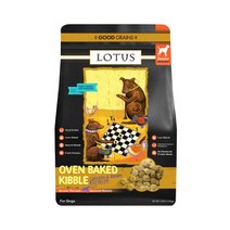 로투스 도그 오븐베이크 그레인프리 치킨 강아지 건식사료 스몰바이트 2.27kg 시니어, 단품, 단품