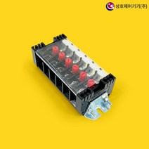 성호제어기기 6P 단락 회로부 단자대 SH-CTB-F-06 COMMON 고정식단자대, 1개