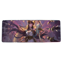 롤 LOL 디자인 마우스 패드 79종 시리즈 리그 오브 레전드 장패드 3mm 두께, 800x300mm + 3mm개, 담황색