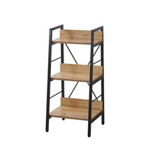 MDF3383 슬림3단--블랙 (책장/선반/3단책장/3단선반), 명품아울렛 본상품선택