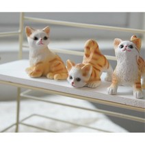미니어처세트 장식품 장식인형 야옹이 벽난로소품