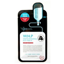 메디힐 마스크팩 W.H.P 미백수분 숯 미네랄 마스크 EX 4각 (40매입) 미백 수분 피부톤업, 1팩, 40개