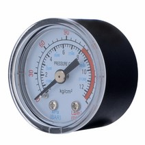 진공 게이지 측정기 디지털 압력계 관로 오일 수나사 공기 압축기 압력 게이지 0-10PSI 1/ 인치 유압 진, 한개옵션0