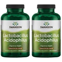 Swanson 스완슨 락토바실러스 애시도필러스 250캡슐 2팩, 1개