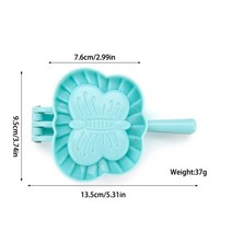 만두기계 만두제조기 만두빚는기계 성형기 설날 떡국 3모양 DIY 플라스틱 만두 금형 과자 도구 반죽 프레, 04 M butterfly