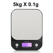 주방용 전자저울 전자 디지털 주방 저울 다이어트 식품 소형 규모 가정용 체중 균형 요리, 협력사, 5kgx0.1g