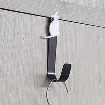 문걸이옷걸이 도어후크 모자 책가방 행거 옷걸이후크 걸이형, 화이트