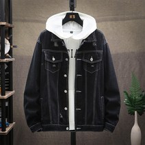 카라 남성 캐주얼 디스트로이드 데님자켓 점퍼XZ313B-1NZ601-P55