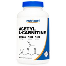 아세틸 L-카르니틴 500mg 180캡슐 1병, 1개, 단품, 180정