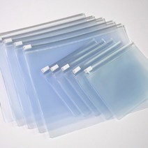 [해피세일] PVC 고주파 지퍼백 반투명-27x18cm(10장) 슬라이드지퍼백, 선택:(25YF)반투명-27x18(10장)