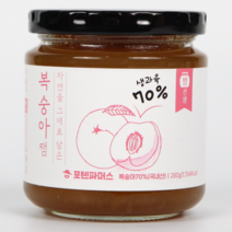 [쨈선생] 국내산 생과육70% 과일잼 복숭아잼 딸기잼 사과잼 블루베리잼, 복숭아280g