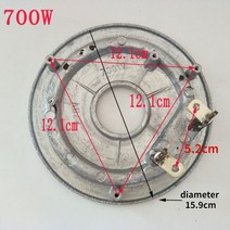 주방 악세사리 220V 쌀 밥솥 700W 1000W 하단 히터 Dia.15.9cm 17.6cm 19.2cm, 한개옵션1, 01 700w diameter 15.9cm