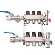 보일러분배기 교체 파이프 밸브 난방 구리 수도 배관, 6방향 304스테인리스 대유량 세트