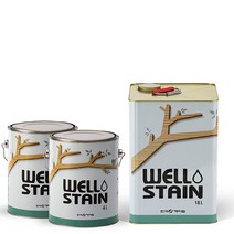 팬션 웰 WELL 오일스테인 DIY 페인트 4리터 아파트-72394EA, 그린